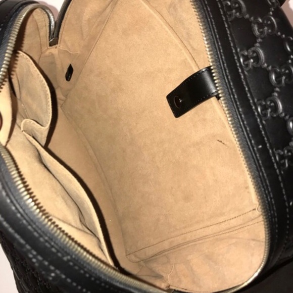 AUTHENTIC BLACK LEATHER GUCCI BAG - Picture 4 of 4